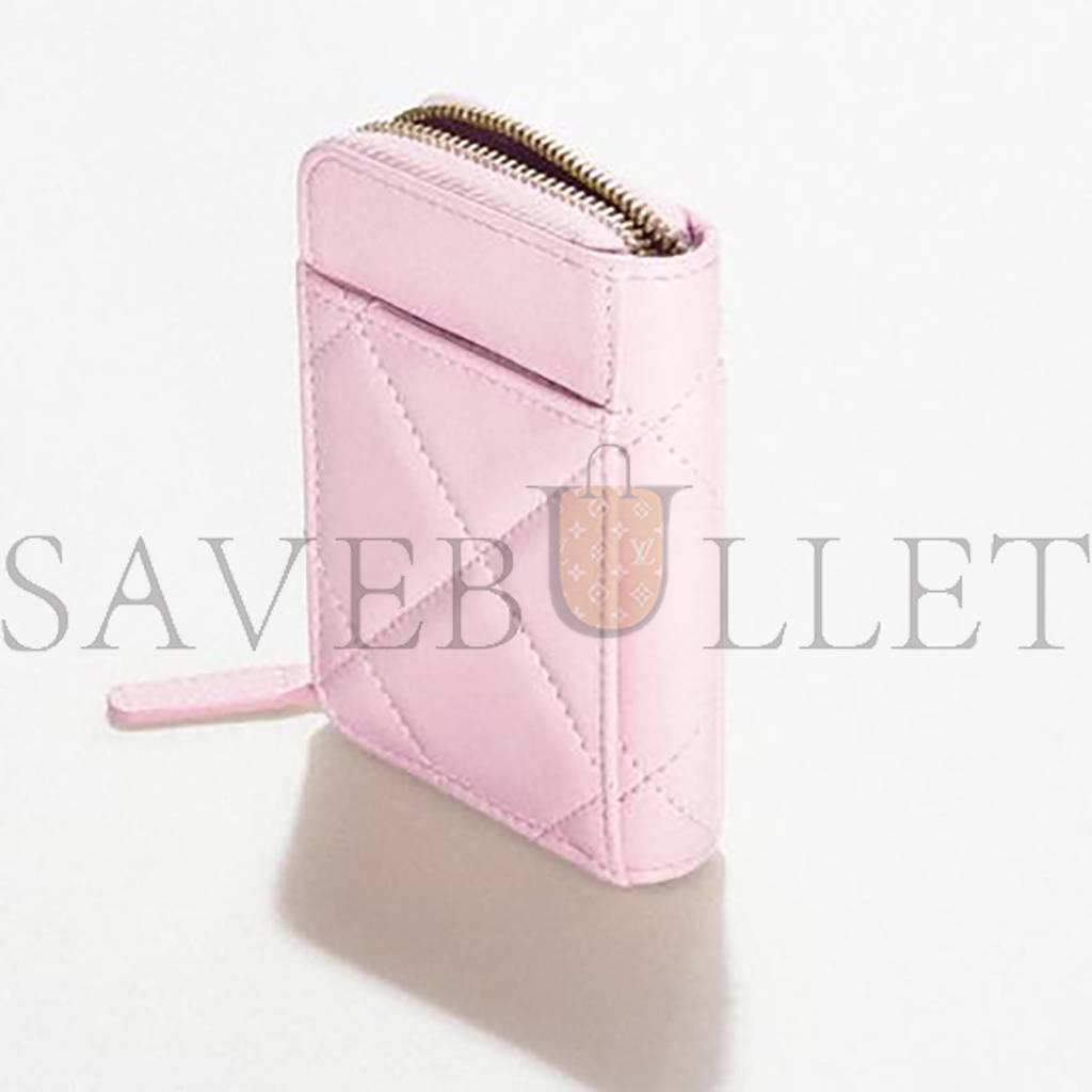 Ch*el 19 zipped coin purse ap2701 b07327 nh622 (11*8*2.5cm)